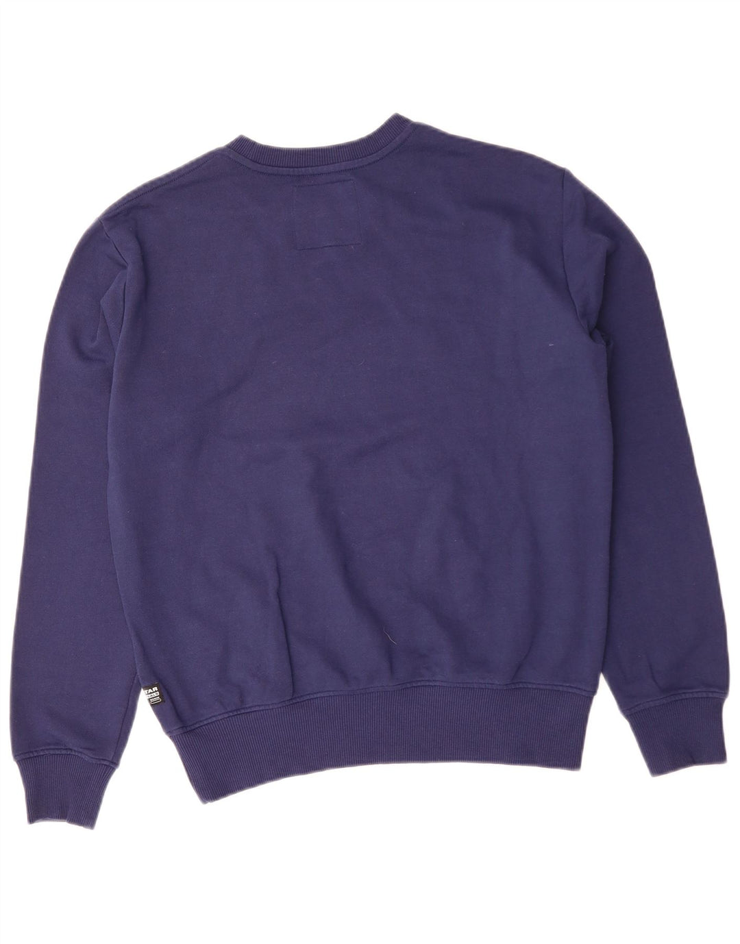 G-STAR Mens Graphic Sweatshirt Jumper Small Navy Blue Cotton