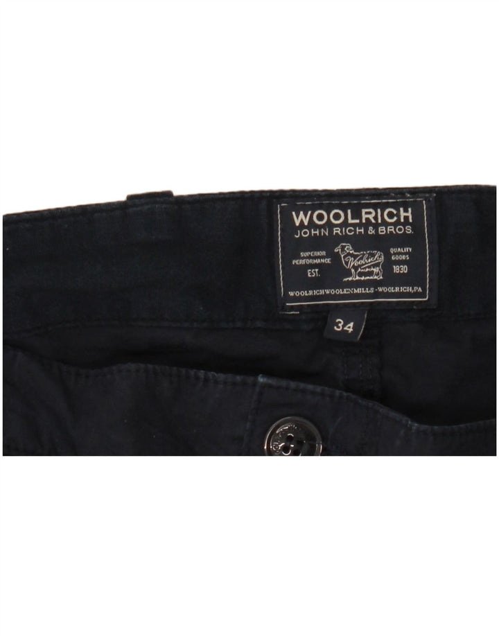 Woolrich Straight Cargo bukser til mænd W34 L27 Marineblå