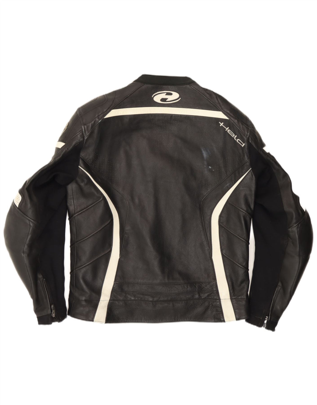 Held Mens Motorstyle Graphic Racer Jacket Size 48 XL Black Colourblock