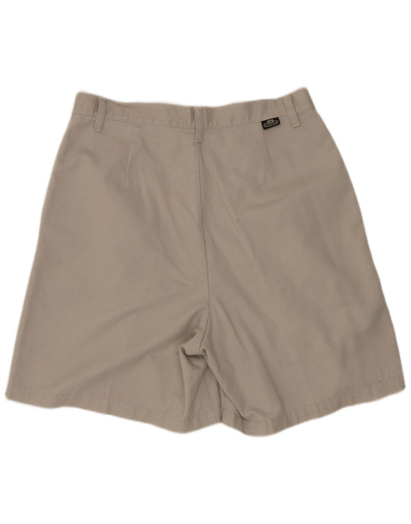 Lee Womens High Waist Pegged Casual Shorts US 14 XL W28 Beige Cotton