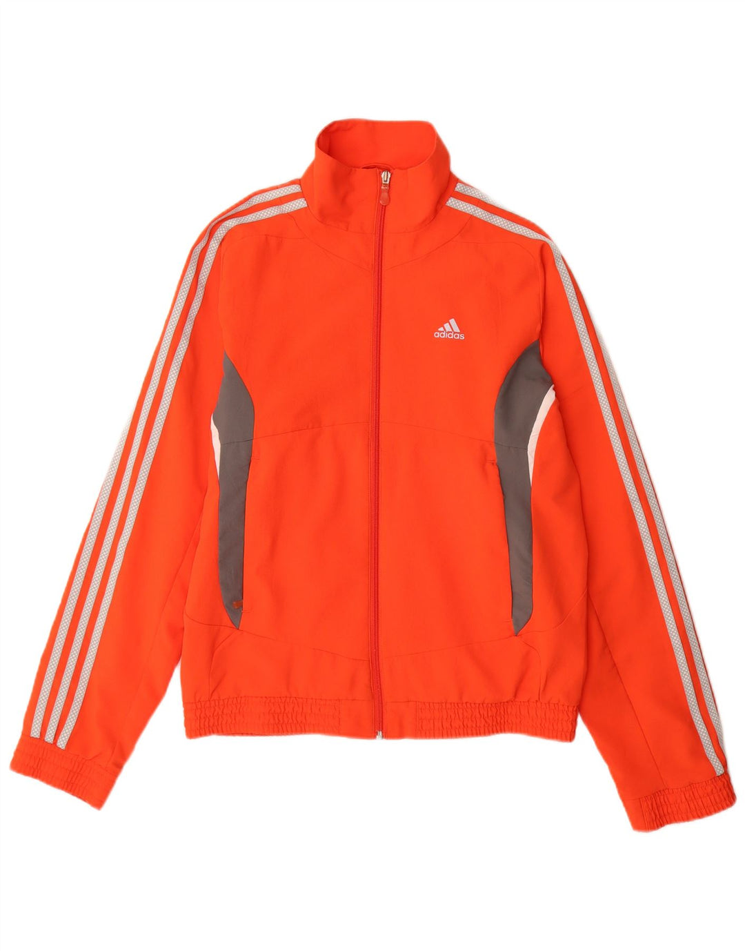 Adidas Mens Tracksuit Top Jacket Small Orange Colourblock