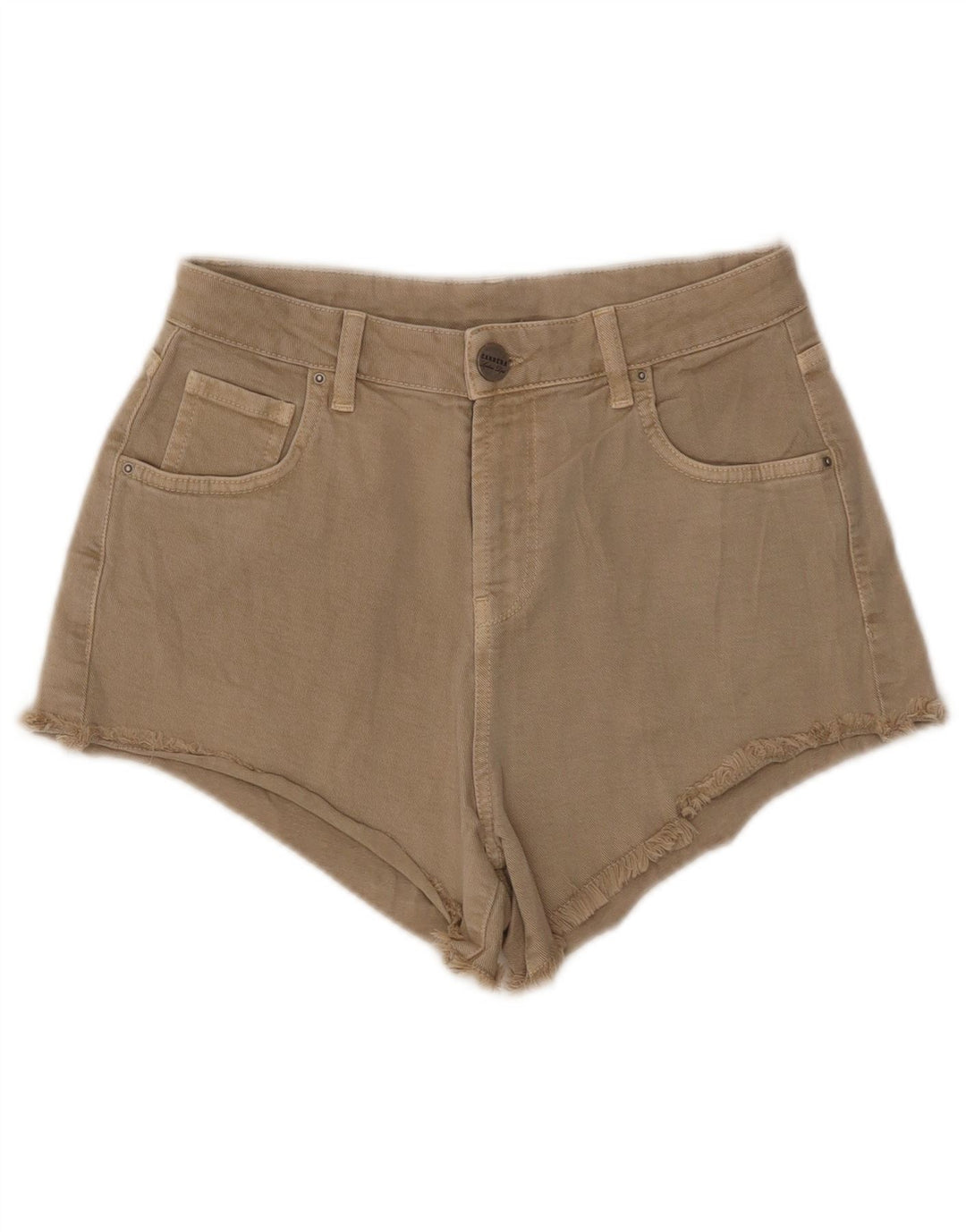 Carrera Womens Denim Shorts IT 42 Medium W29 Beige Cotton