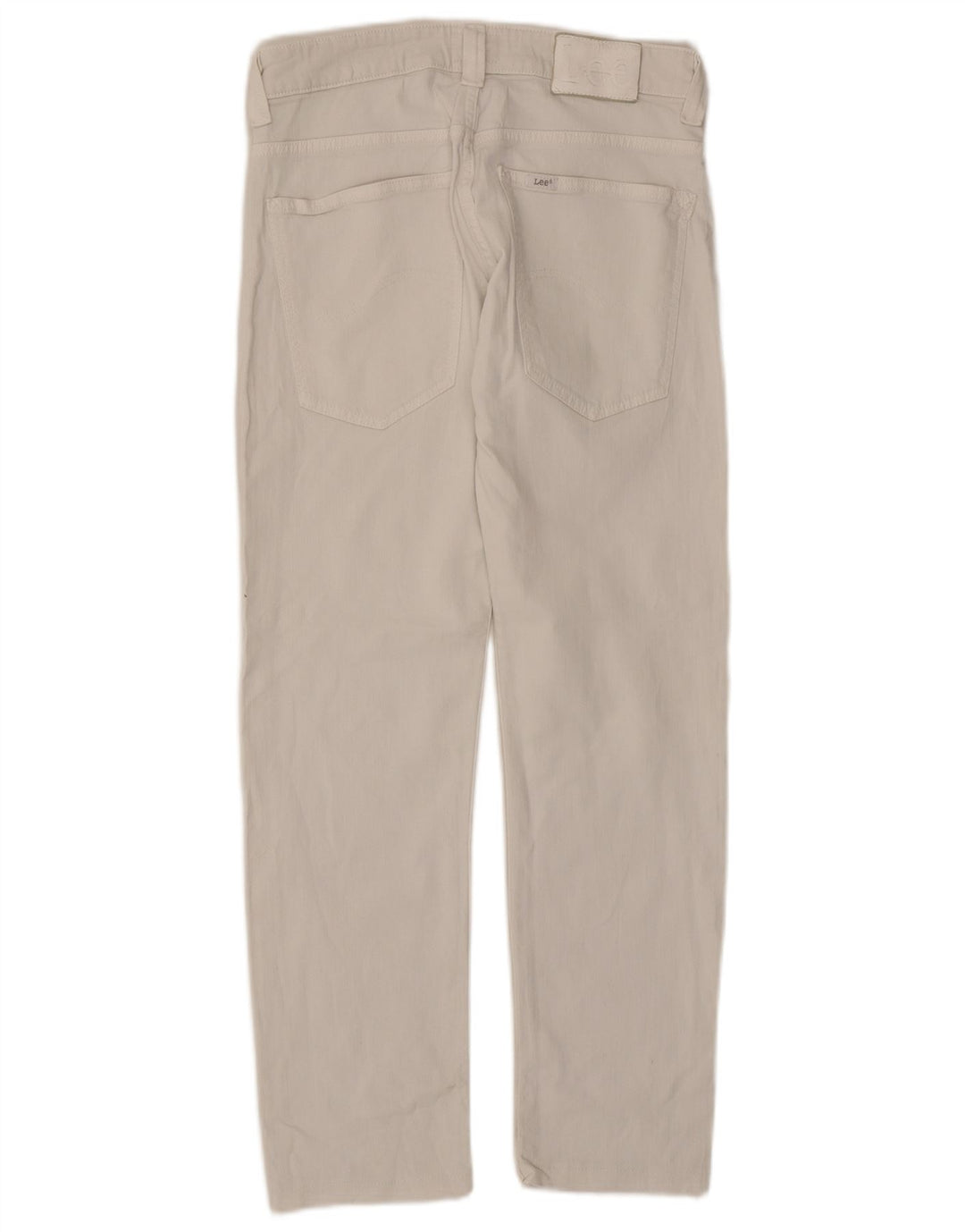 LEE Womens Powell Slim Jeans W32 L27 Off White Cotton