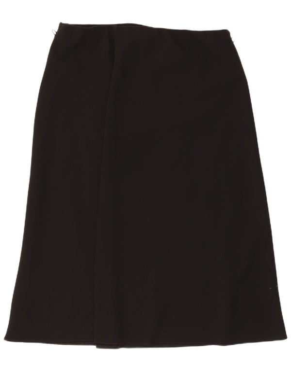 Marks & Spencer Womens A-Line Skirt UK 18 XL W36 Black Polyester
