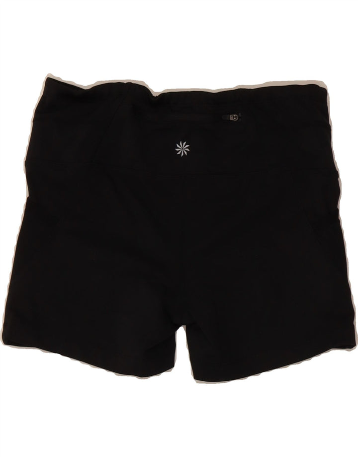 ATHLETA Womens Sport Shorts UK 12 Medium  Black Polyester Vintage Athleta and Second-Hand Athleta from Messina Hembry 