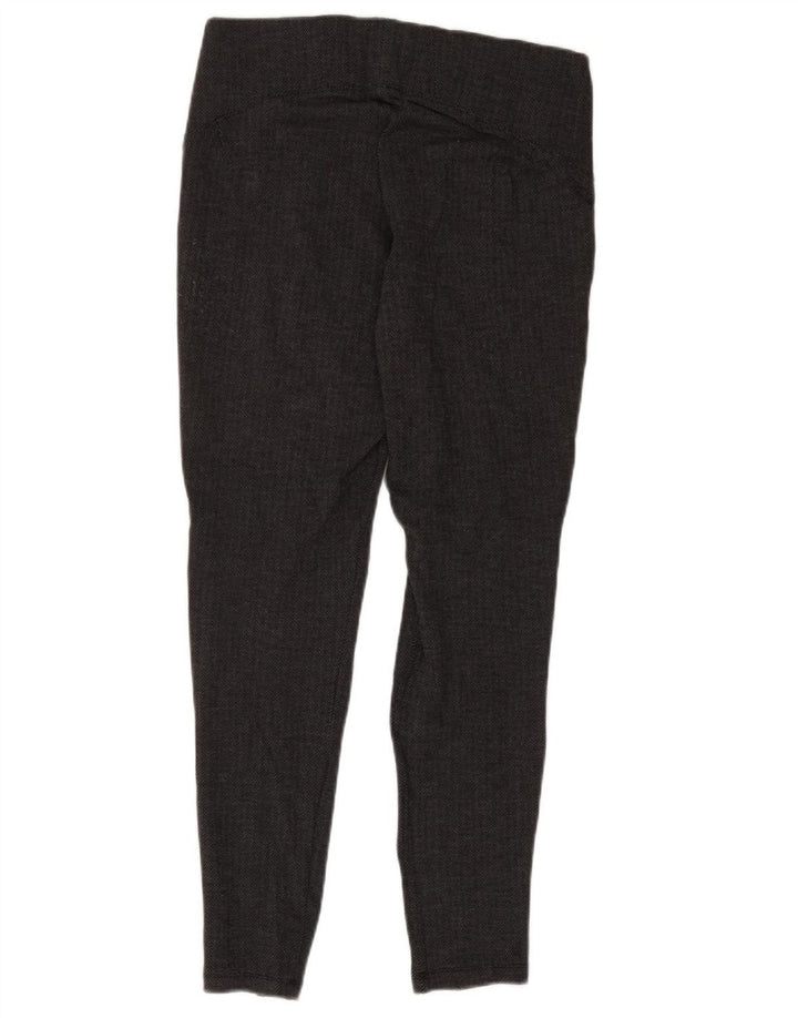 Marks & Spencer Womens Leggings UK 14 Large  Black Herringbone Viscose