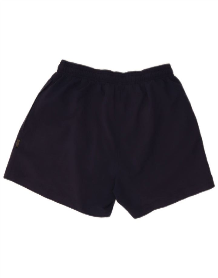 Pantaloncini sportivi da uomo Adidas medi in poliestere blu navy