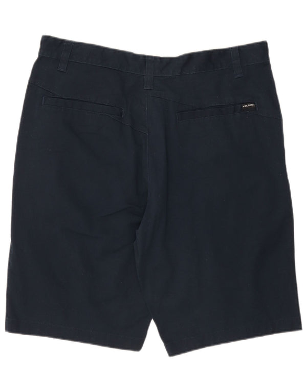 Volcom Mens Chino Shorts W36 Grande Algodão Azul Marinho