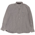 Camisa de franela para hombre James Pringle de algodón a cuadros grises grandes