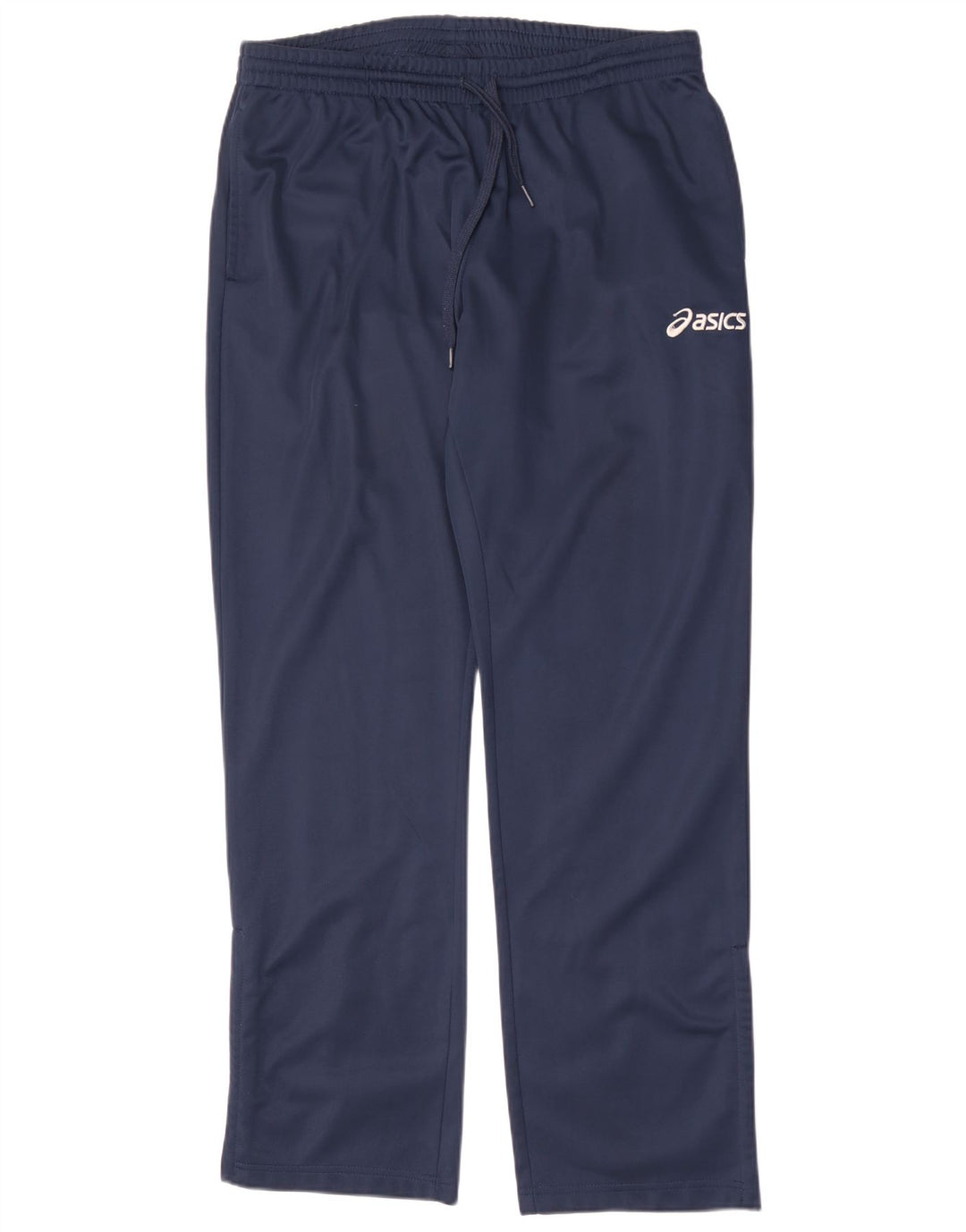 Asics Mens Tracksuit Trousers Large Navy Blue Polyester