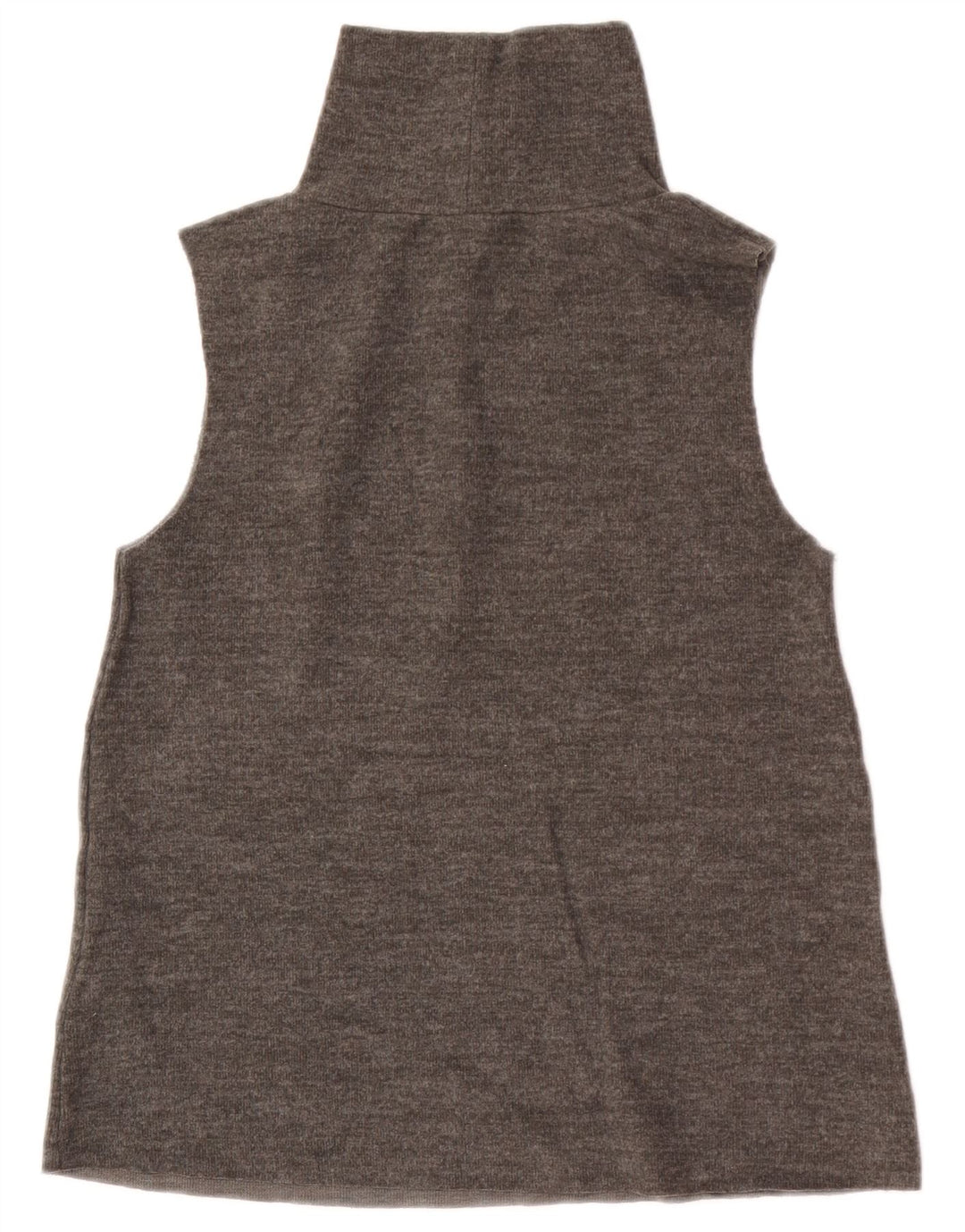 Zara Womens Vest Top UK 12 Medium Grey Cotton