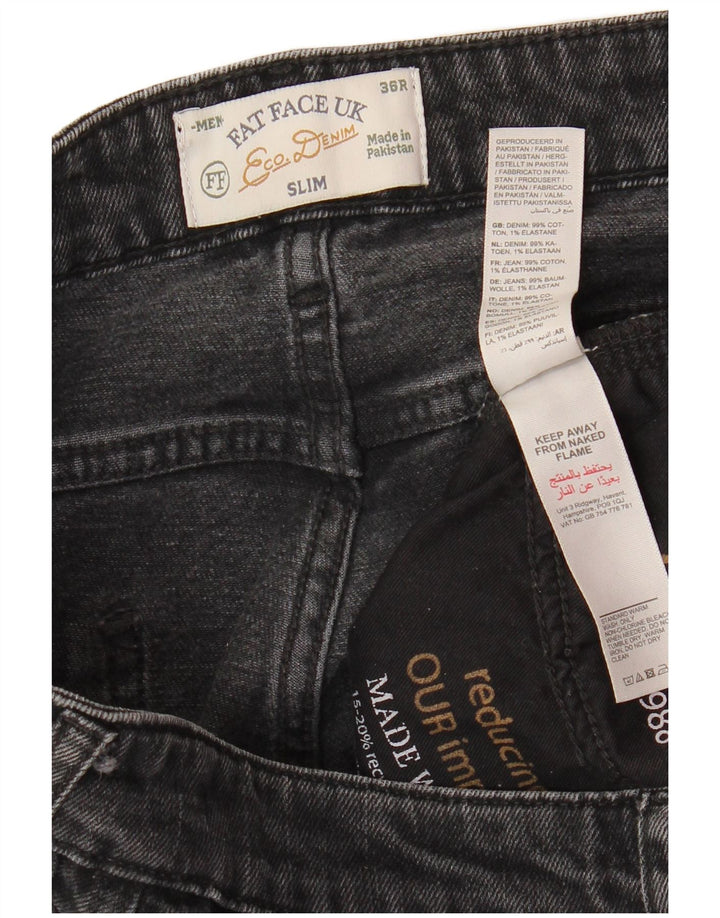 FAT FACE Jean Slim Homme W36 L31 Gris Coton