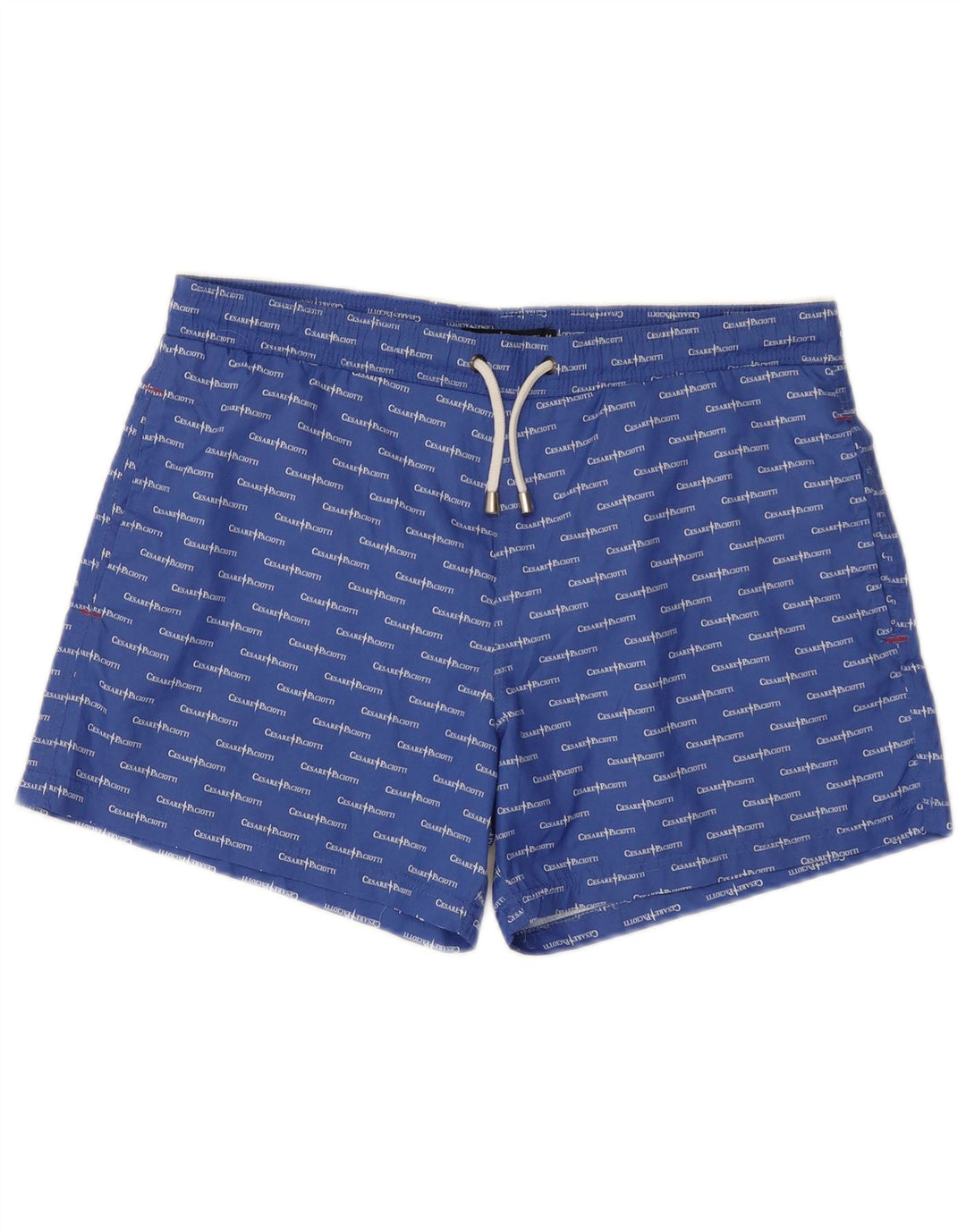Cesare Paciotti Mens Graphic Swimming Shorts Medium Blue Polyester