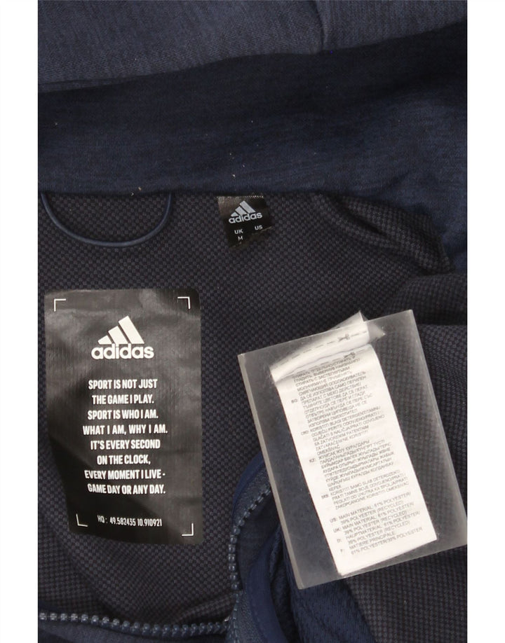 Adidas Mens Arsenal Zip Hoodie Sweater Medium Navy Blue Polyester