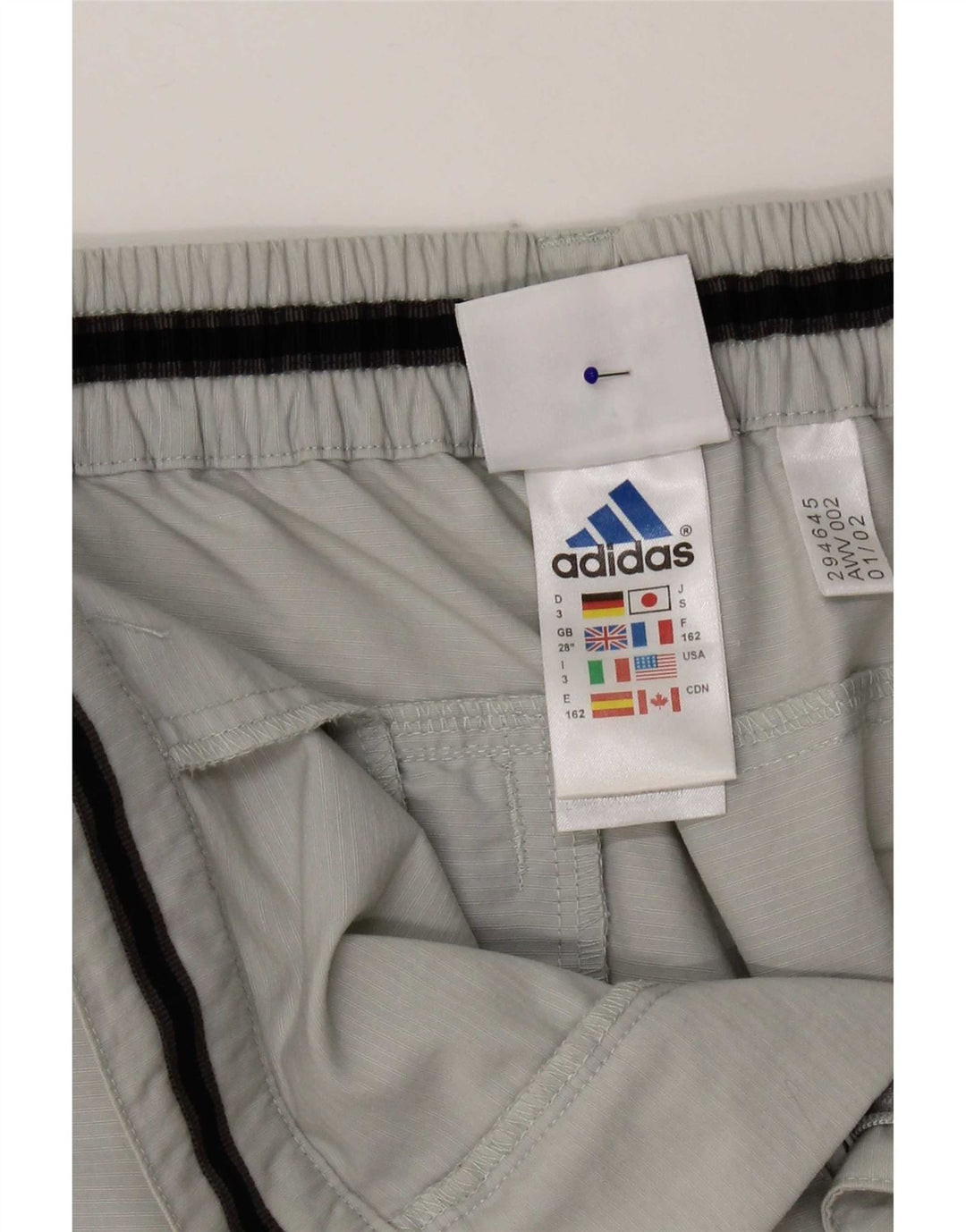 Pantaloni Capri da donna Adidas W28 L20 Poliammide grigio