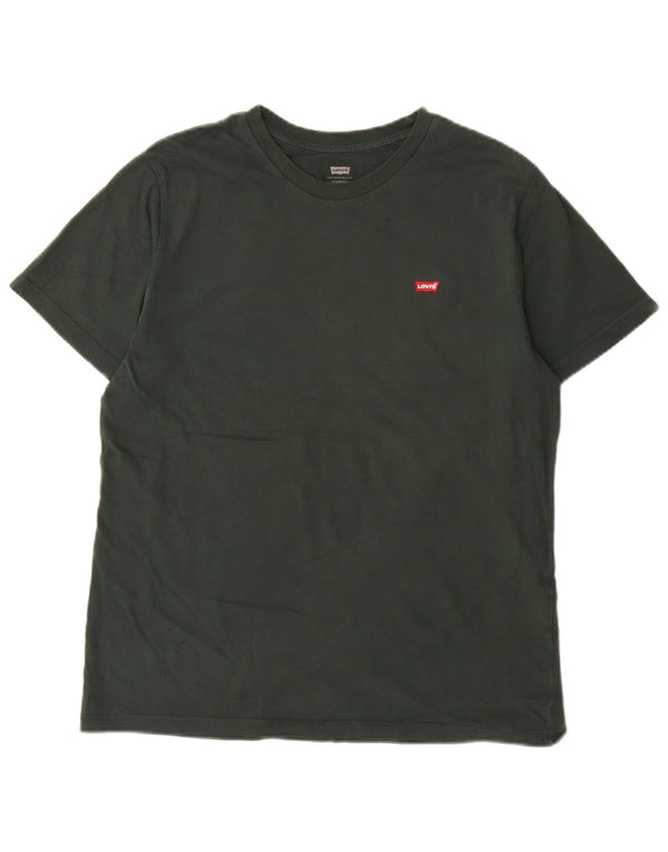 T-shirt standard da uomo Levi's Top in cotone verde medio