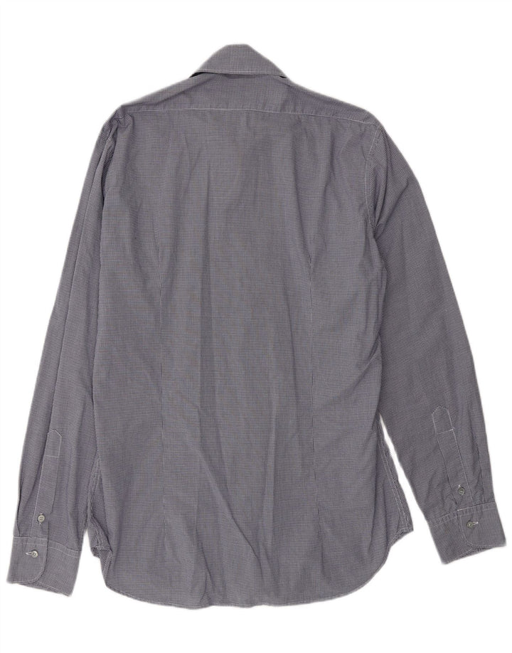 SIVIGLIA Chemise Homme Taille 40 15 3/4 Moyen Bleu Marine Vichy