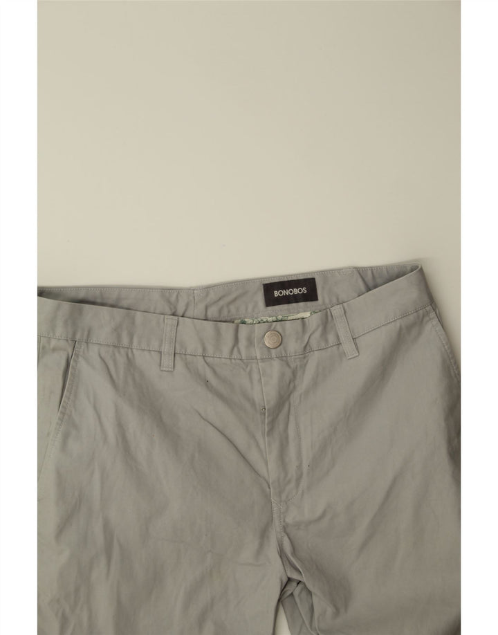BONOBOS Mens Slim Chino Trousers W36 L30 Grey Vintage BONOBOS and Second-Hand BONOBOS from Messina Hembry 