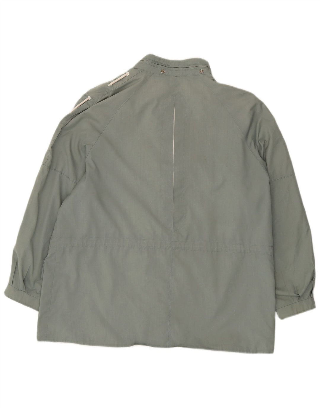 VINTAGE Womens Oversized Utility Jacket IT 44 Medium Grey Polyester Vintage Vintage and Second-Hand Vintage from Messina Hembry 