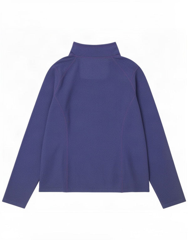 The North Face Pull polaire à col zippé pour femme UK 12 Violet moyen Polyester