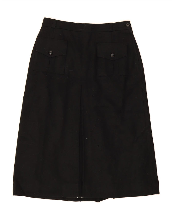 VINTAGE Womens Straight Skirt IT 44 Medium W28  Black Vintage Vintage and Second-Hand Vintage from Messina Hembry 