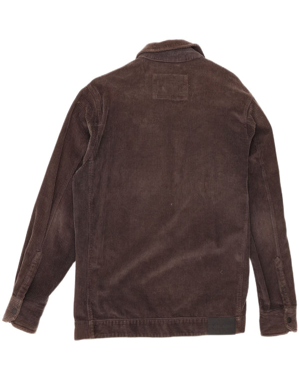 Calvin Klein Jeans Herre fløjlsjakke UK 38 Medium Brown