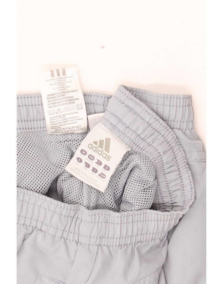 Adidas Boys Tracksuit Trousers 11-12 Years Grey Polyester