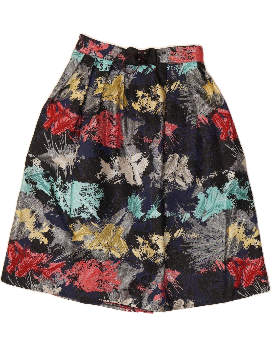 VINTAGE Womens Abstract Pattern A-Line Skirt W30 Medium  Multicoloured Vintage Vintage and Second-Hand Vintage from Messina Hembry 