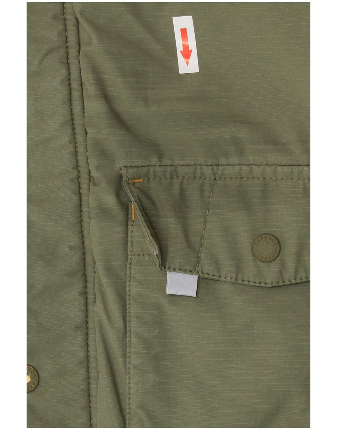 Fat Face Boys Hooded Parka Jacket 8-9 Years Khaki Cotton