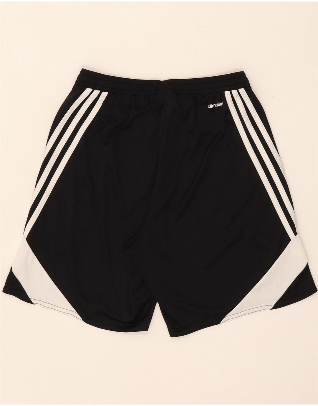 Adidas Mens Climalite Sport Shorts Small Black Colourblock Polyester
