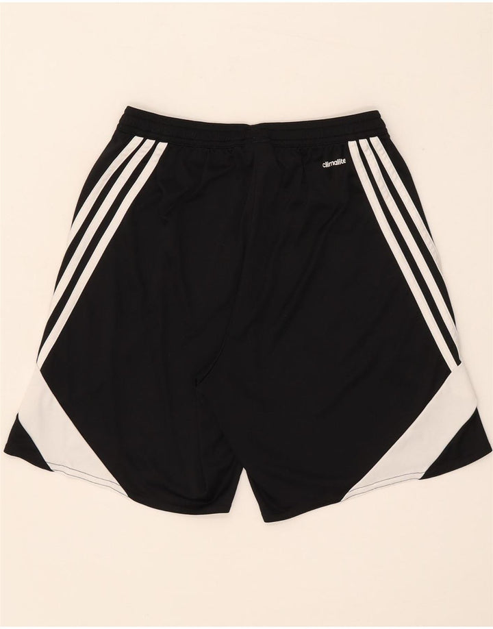 Adidas Mens Climalite Sport Shorts Small Black Colourblock Polyester