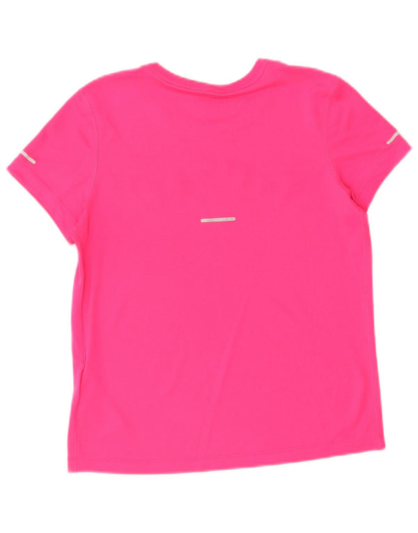T-shirt grafica da donna Asics Top UK 10 piccola rosa poliestere