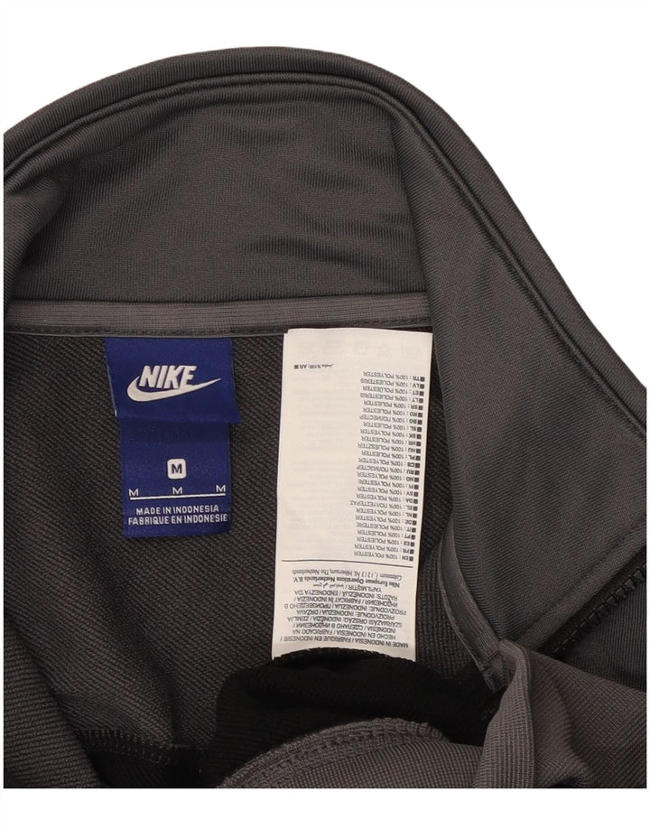 Nike Mens Tracksuit Top Jacket Medium Black Colourblock Polyester