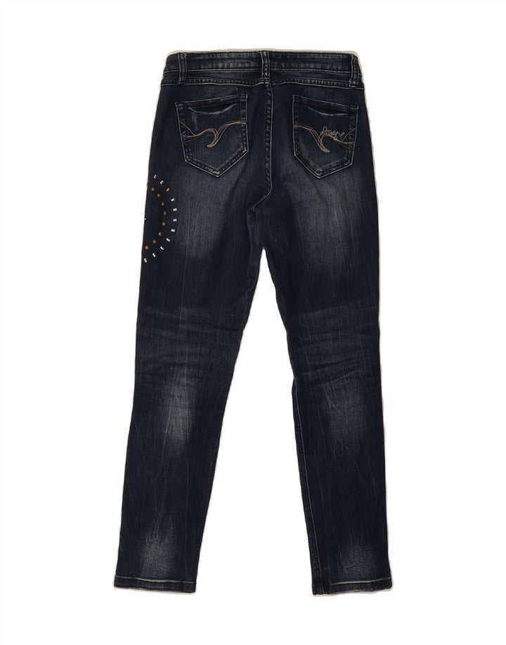DESIGUAL Womens Slim Jeans W28 L27 Navy Blue Vintage Desigual and Second-Hand Desigual from Messina Hembry 