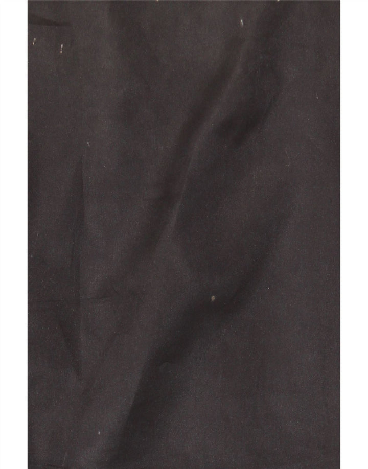 Vintage Mens Leather Waistcoat Large Black