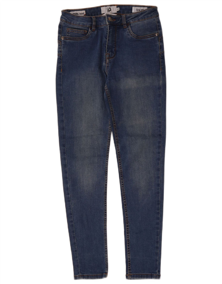 Dack's Damen Slim Jeans IT 42 Medium W28 L27 Blaue Baumwolle