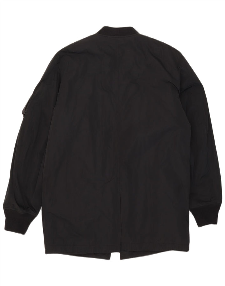 Diesel Womens Parka Jacket UK 16 Large Black Polyester
