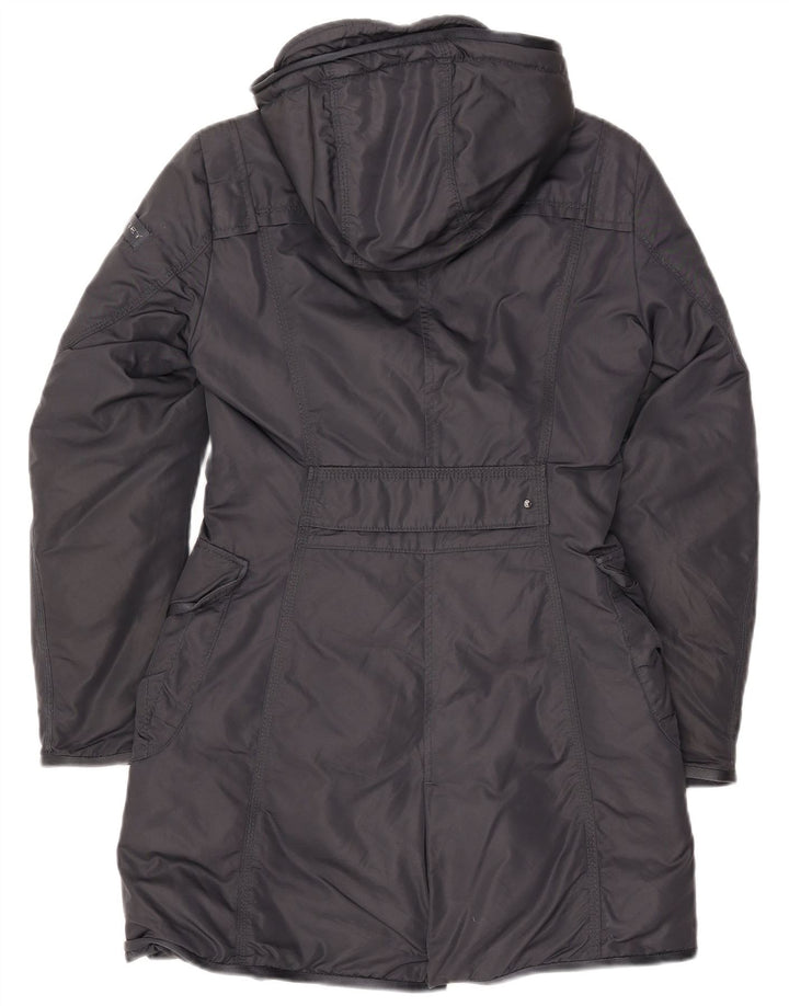 PEUTEREY Cappotto imbottito con cappuccio da donna IT 40 Small Blu Navy Poliammide