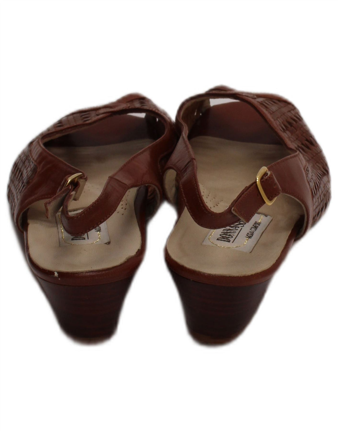 Donna Serena Womens Leather Sandals UK Size 2.5 Brown Leather