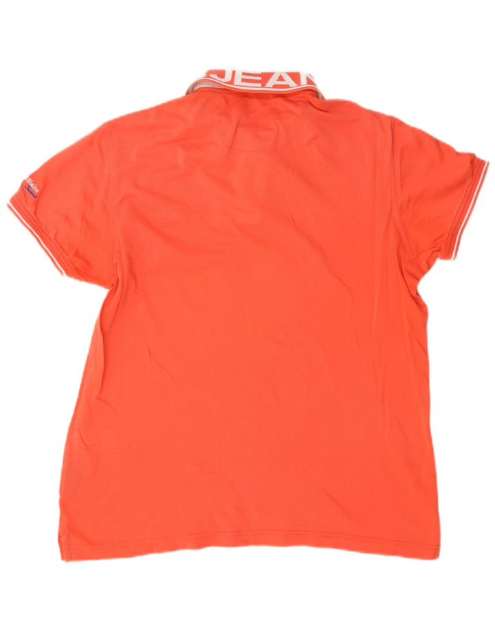 Harmont & Blaine Mens Graphic Polo Shirt Medium Orange Cotton