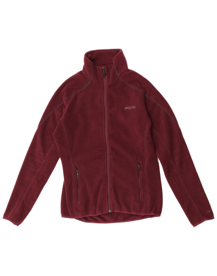 Giacca in pile da donna Musto UK 12 Poliestere bordeaux medio