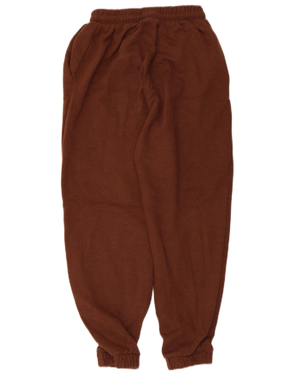 Zara Damen Crop Trainingsanzug Hose Jogger UK 8 Small Braun