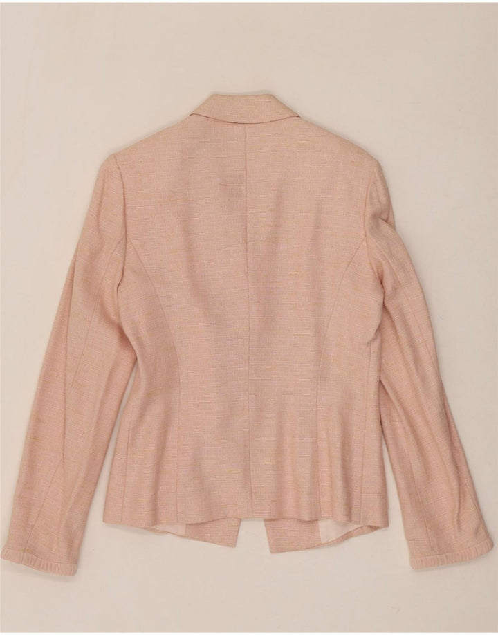 FENN WRIGHT MANSON Womens 1 Button 2 Piece Set UK 10 Small Pink Viscose Vintage Fenn Wright Manson and Second-Hand Fenn Wright Manson from Messina Hembry 