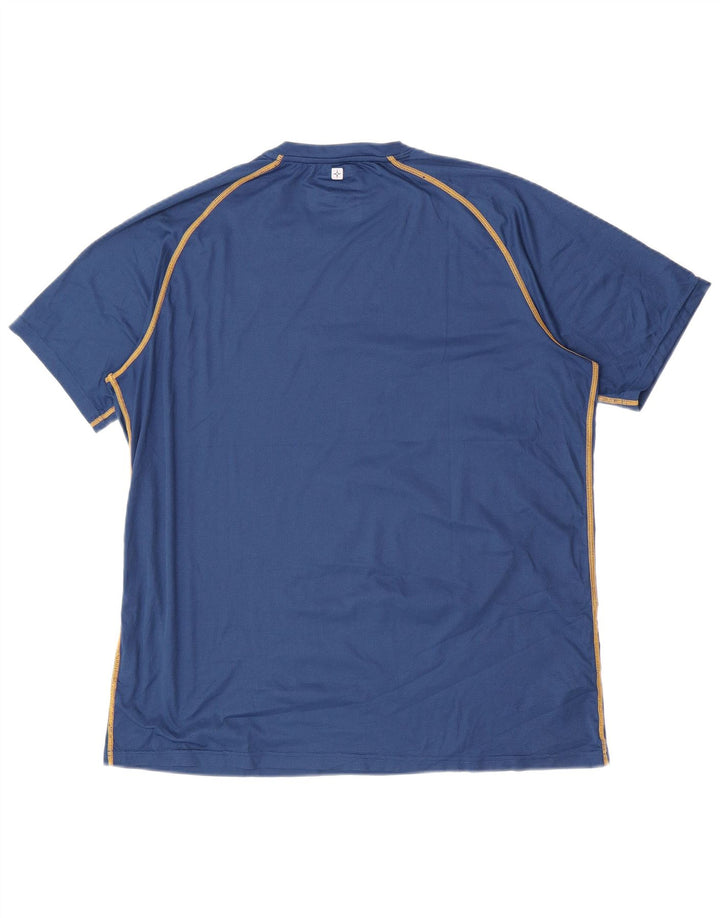 Mountain Warehouse Herre T-Shirt Top 2XL Blå Polyester