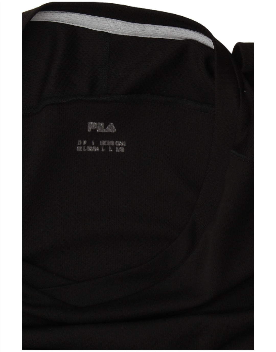 Fila Mens T-Shirt Top Large Black Colourblock