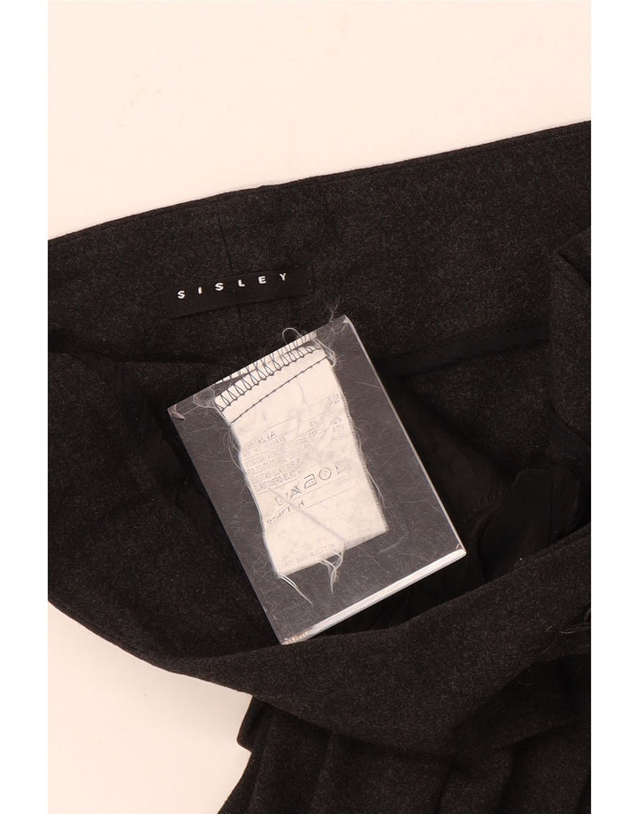 Pantaloni da abito bootcut da donna Sisley IT 42 medio W30 L32 grigio screziato