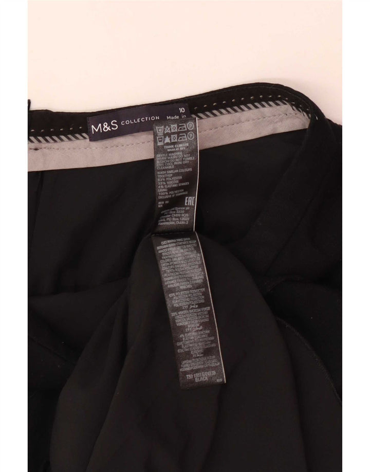 Marks & Spencer Womens Pencil Skirt UK 10 Small W26 Black Polyester