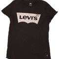 LEVI'S Womens Graphic T-Shirt Top UK 10 Small Black Vintage Levi's and Second-Hand Levi's from Messina Hembry 