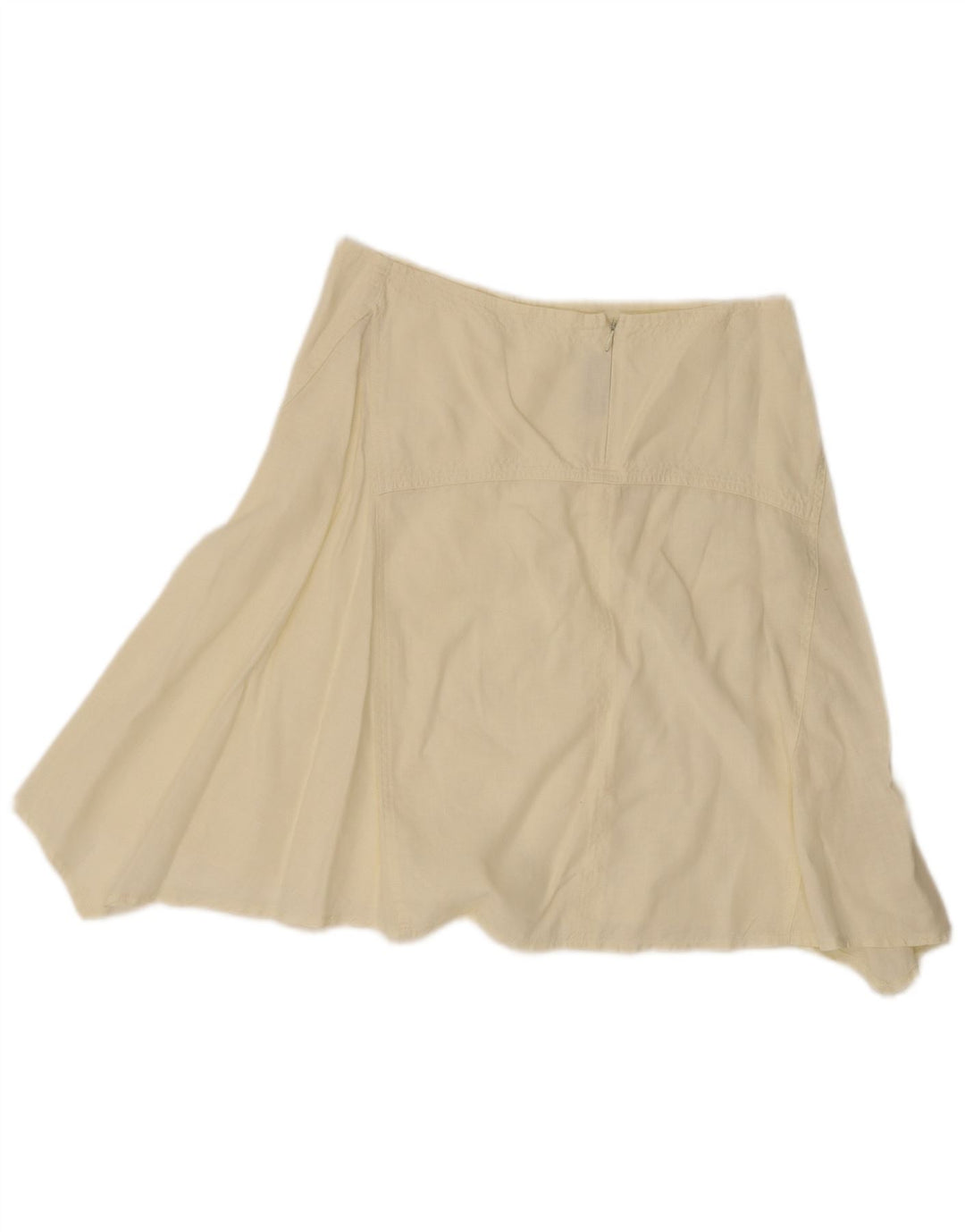 Sisley Womens Mini Asymmetrical Skirt W30 Medium Yellow