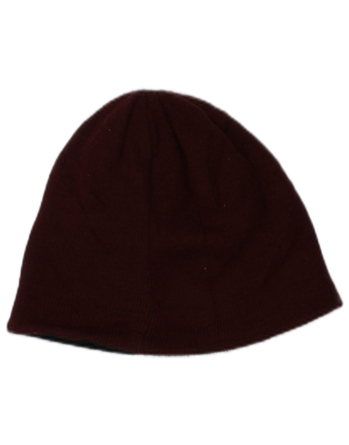 Calvin Klein Mens Beanie Hat One Size Burgundy Acrylic
